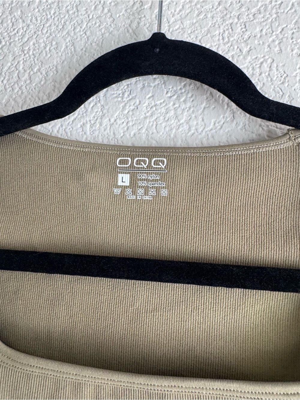 QQQ Square Neck Short Sleeve Bodysuit in Olive | Large - Picture 5 of 5